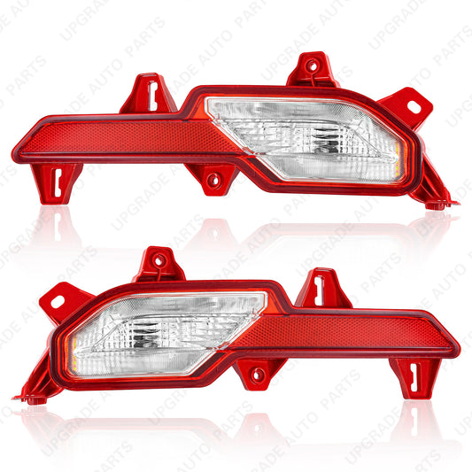 Halogen Rear Bumper Reflector Compatible with 2020 2021 Hyundai Sonata SEL/Limited, Driver & Passenger Side