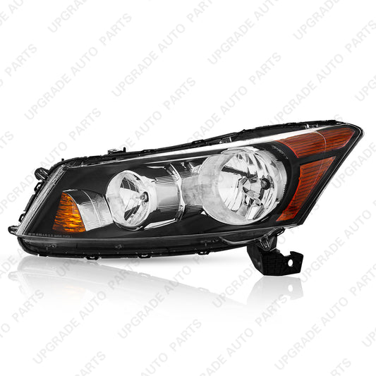 Halogen Headlight Compatible with 2008-2012 Honda Accord, Driver Side