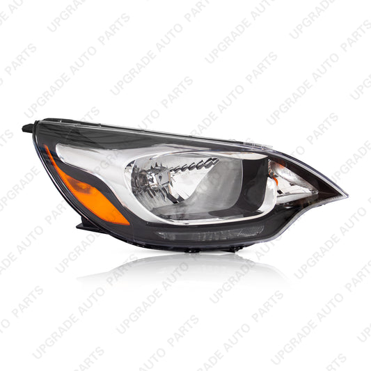 Halogen Headlight Assembly Compatible with 2012-2017 Kia Rio Sedan, Passenger Side