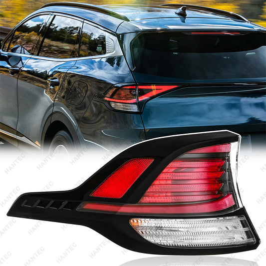 LED Outer Tail Light Assembly Compatible with 2023 2024 Kia Sportage LX/SX/EX/X-Pro/X-Line, Driver Side