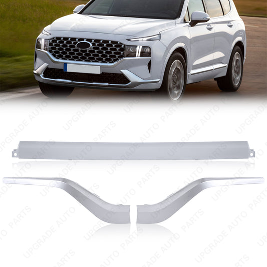 3PCS Grille Trim Molding Set Compatible with 2021-2023 Hyundai Santa Fe