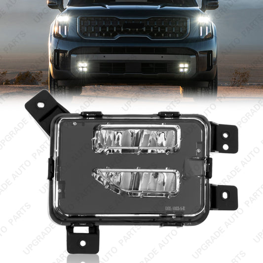 Daytime Running Light DRL Fog Lamp Compatible with 2023 2024 Kia Telluride, Passenger Side