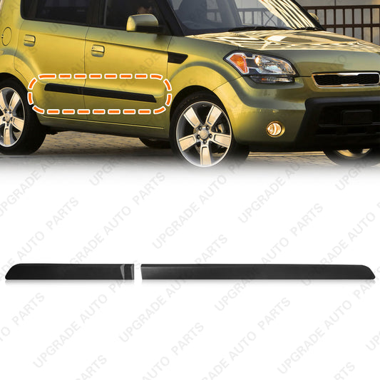 Right Side Door Molding Set Compatible with 2010-2013 Kia Soul, Passenger Side