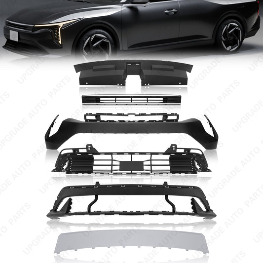 7PCS Front Bumper Cover Set Compatible with 2025 2026 Kia K4 LX