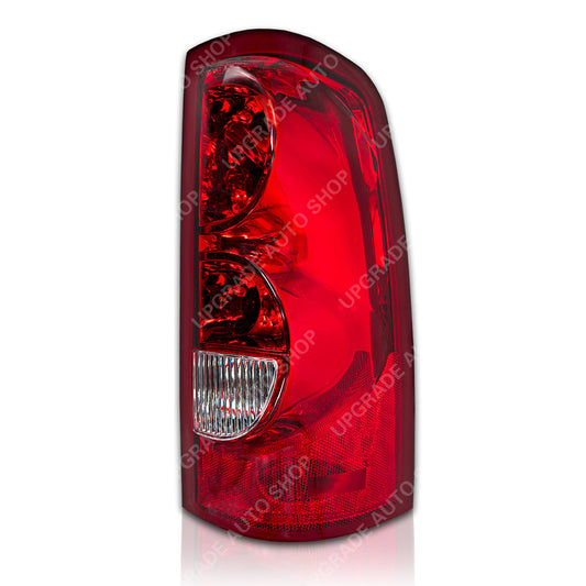 Halogen Outer Tail Light Assembly Compatible with 2003-2006 Chevrolet Silverado, Passenger Side