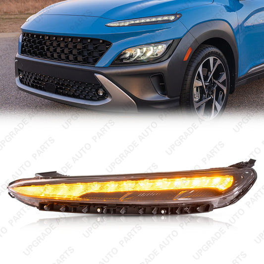 LED DRL Daytime Running Light Compatible with 2022 2023 Hyundai Kona Limited/N Line/Base, Driver Side