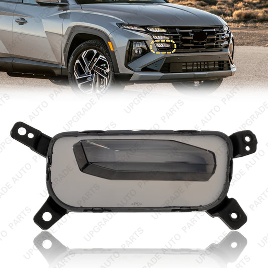 LED Auxiliary Daytime Running Lamp Dark Lens Compatible with 2025-2026 Hyundai Tucson, Passenger Side
