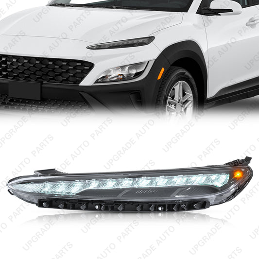 LED DRL Daytime Running Light Compatible with 2022 2023 Hyundai Kona SE/SEL, Driver Side
