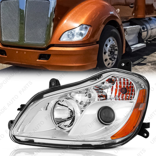 Halogen Headlight Compatible with 2013-2021 Kenworth T680, Driver Side