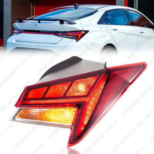LED Outer Tail Light Compatible with 2021-2025 Hyundai Elantra Korea Built, Passenger Side
