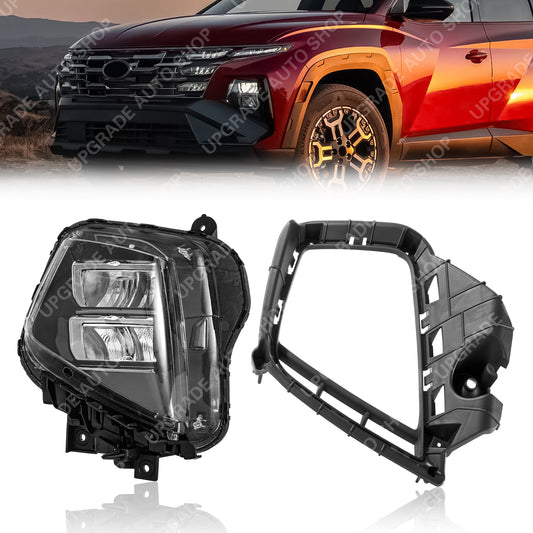 LED Reflector Headlight Assembly Compatible with 2025 2026 Hyundai Tucson, Driver Side