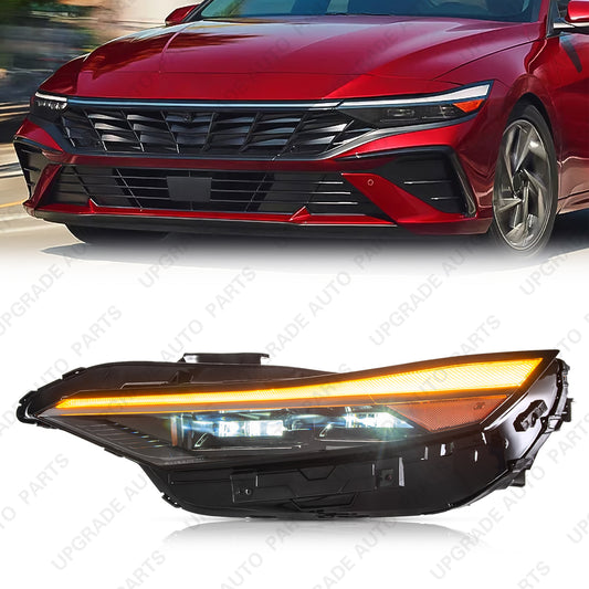 LED Headlight Assembly Compatible with 2024 2025 Hyundai Elantra, Driver Side