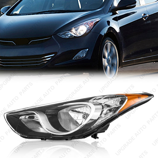 Headlight Assembly Compatible with 2011-2013 Hyundai Elantra, Driver Side