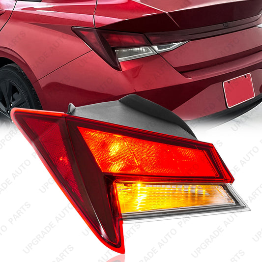 Outer Tail Light Assembly with DRL (USA Built) Compatible with 2021-2025 Hyundai Elantra SE/SEL, Driver Side