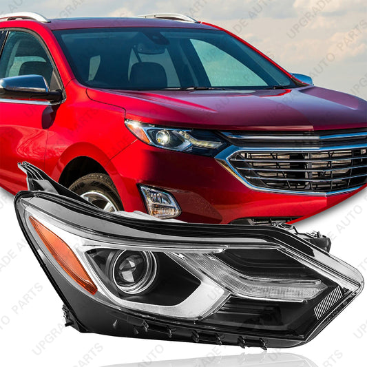 Halogen Headlight with Drl Compatible with 2018-2021 Chevrolet Equinox, Passenger Side