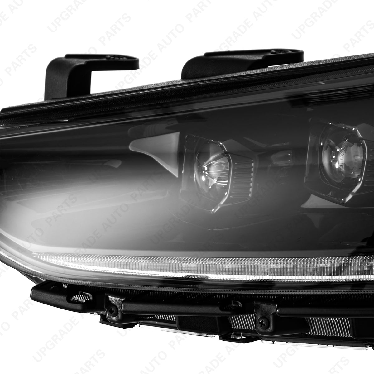 UPGRADE Auto Parts LED Custom Headlights with DRL Compatible with 2017 2018 Hyundai Elantra, Driver & Passenger Side