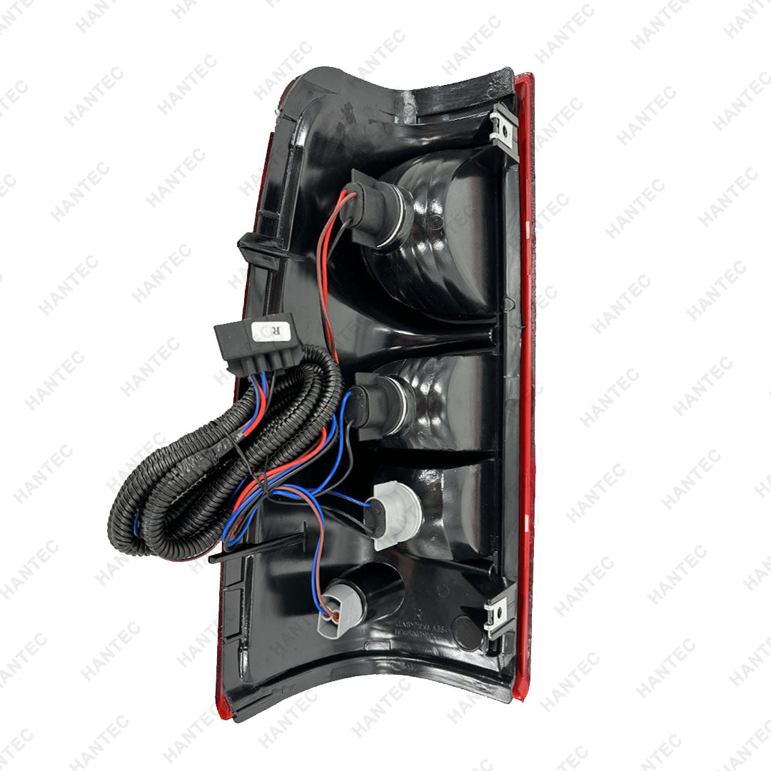 HANTEC Compatible with 03-06 Chevrolet Silverado Halogen Outer Tail Light With Bulbs