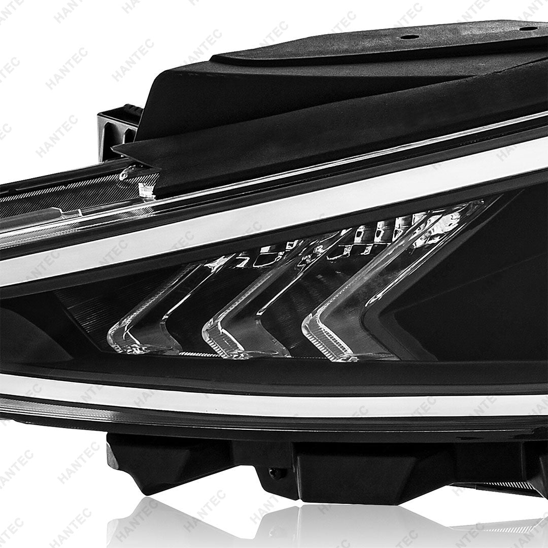 HANTEC Compatible with 19-20 Hyundai Elantra Halogen Headlight Without DRL With Bulbs