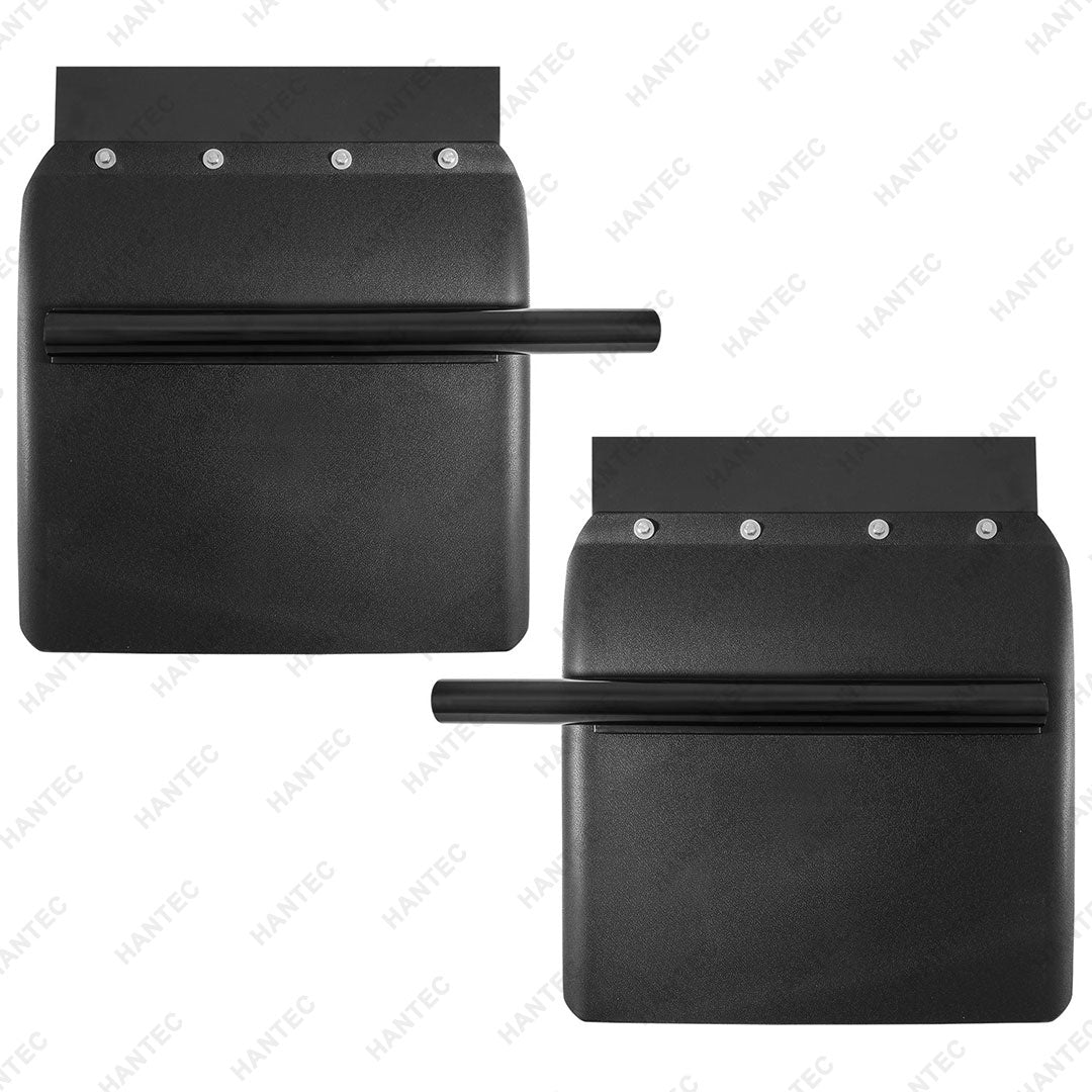 HANTEC Plastic Quarter Fender, 24" x 24" Quarter Fenders for Semi Truck, Tube Bracket Mounting Hardware Included, Plastic Quarter Fender