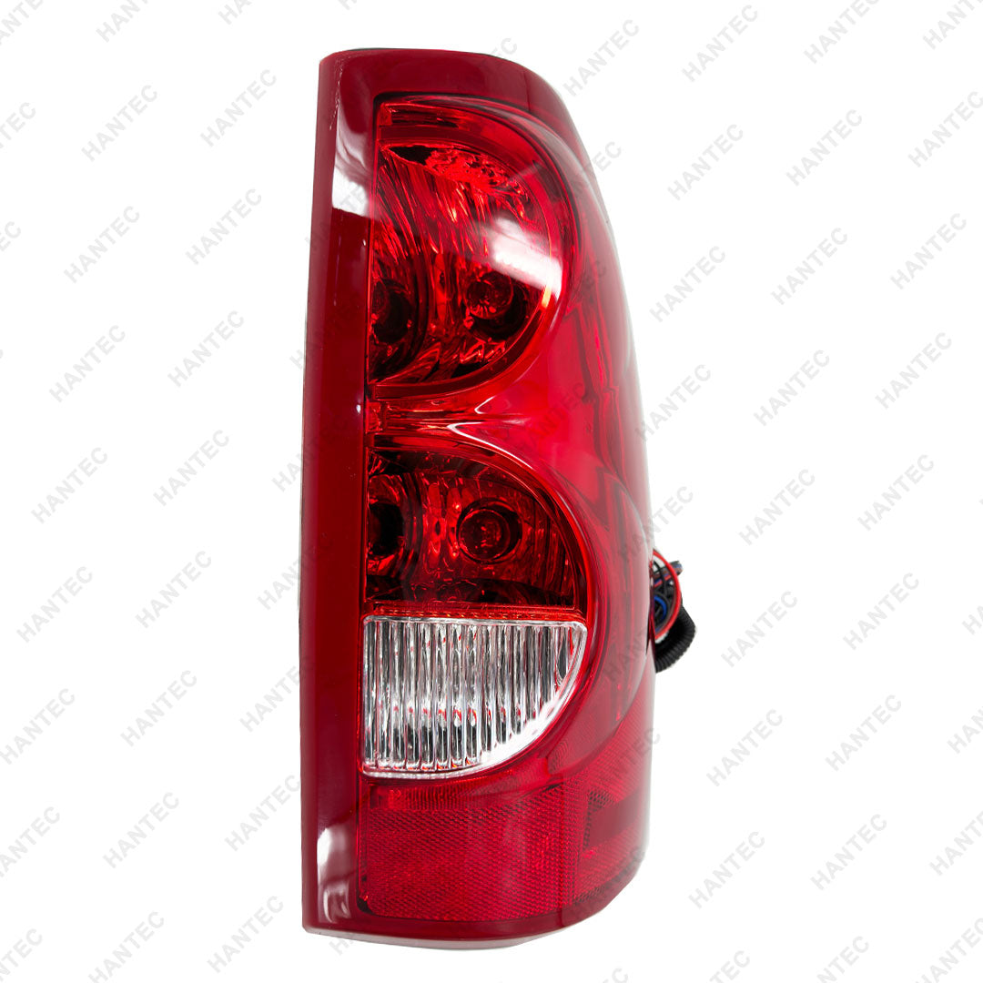 HANTEC Compatible with 03-06 Chevrolet Silverado Halogen Outer Tail Light With Bulbs