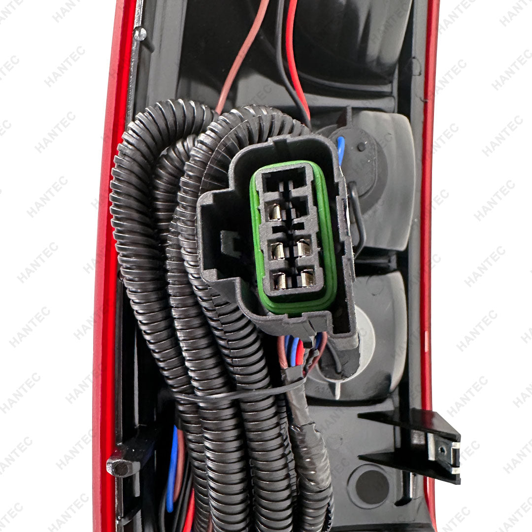 HANTEC Compatible with 03-06 Chevrolet Silverado Halogen Outer Tail Light With Bulbs