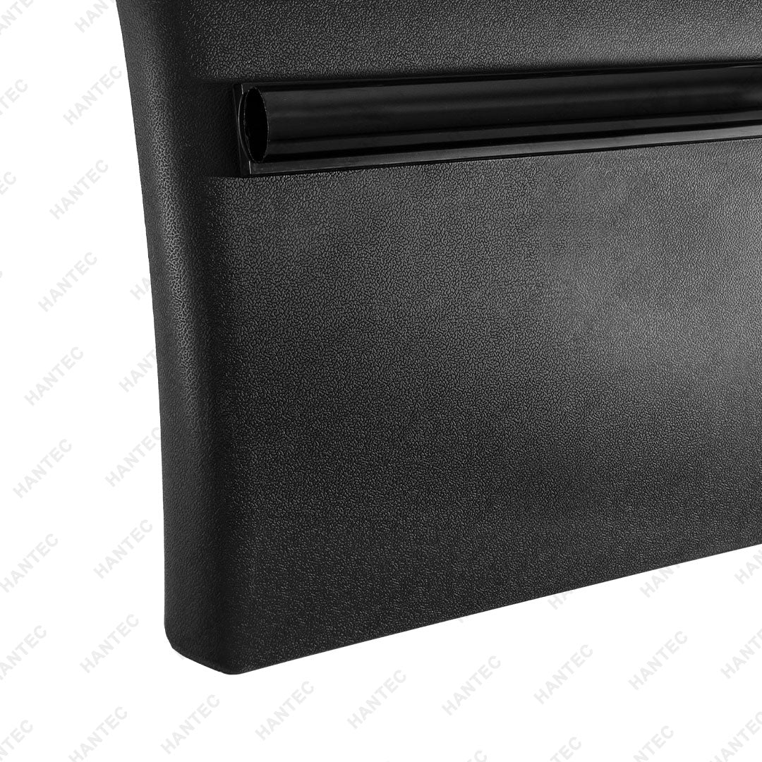 HANTEC Plastic Quarter Fender, 24" x 24" Quarter Fenders for Semi Truck, Tube Bracket Mounting Hardware Included, Plastic Quarter Fender