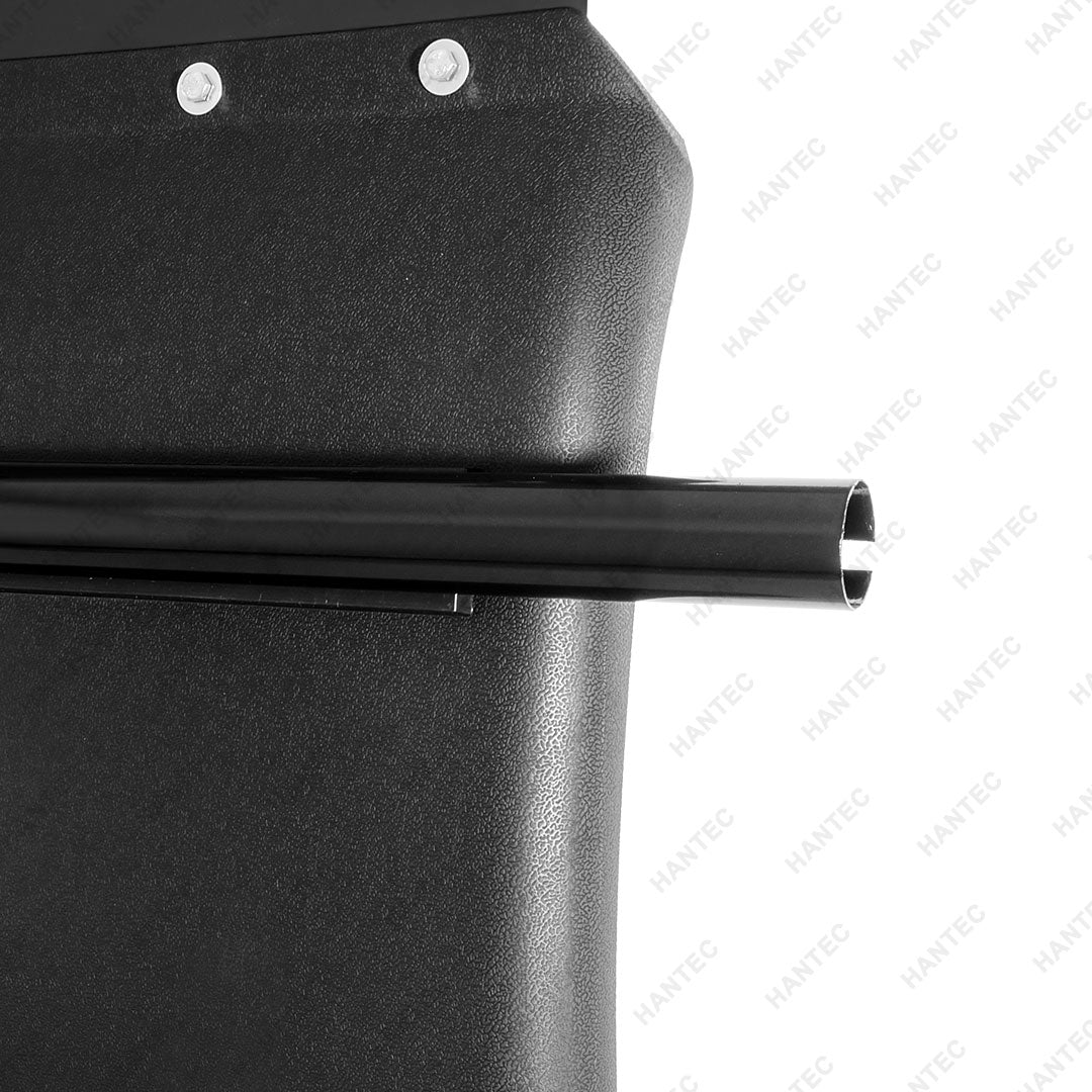 HANTEC Plastic Quarter Fender, 24" x 24" Quarter Fenders for Semi Truck, Tube Bracket Mounting Hardware Included, Plastic Quarter Fender